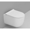 Ceramica Dolomite Mirto Round wc misa závesné bez oplachovacieho kruhu s vírivým splachovaním biela matná D474941