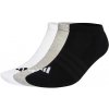 Ponožky adidas Cushioned Essentials Low Cut Socks 3 Pair Pack Medium Grey Heather/White/Black L