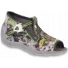 Befado detské papuče Zapinki šedé veľkosť 20