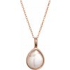 Pozlátený náhrdelník s ruženínom 12156.3 rose gold