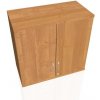Hobis Policová skriňa Strong, zámok, 80x76,8x40 cm, jelša/jelša