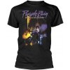 Prince Tričko Purple Rain Unisex Black XL