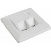 Solarix Eth.Zás. modulární pro 2 keystony pod omítku bílá SX9-2-0-WH 23100102