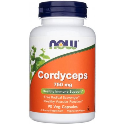 Now Foods Cordyceps 750 mg - 90 rastlinných kapsúl