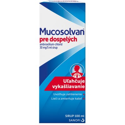 Mucosolvan pre dospelých sir. 1 x 100 ml/600 mg