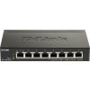 D-Link DGS-1100-08PV2 8-port Gigabit Smart Managed PoE switch, PoE budget 64W, fanless