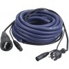 DAP-DMX FP05 - SCHUKO/XLR M - SCHUKO/XLR F multikábel DMX 10m