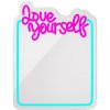 Neónové ZRKADLO LED LOVE YOURSELF modrá ružová FMNE01 Forever Light