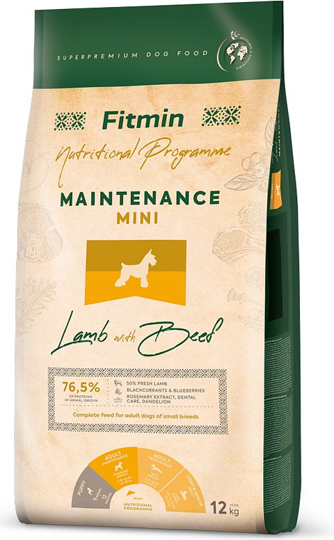 Fitmin Dog Mini Maintenance Lamb & Beef 12 kg