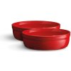Emile Henry sada 2 misiek na creme brulee 12 cm, granátová, 344013