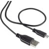 Renkforce USB kábel USB 2.0 USB-A zástrčka, USB Micro-B zástrčka 1.00 m čierna SuperSoft opletenie RF-4032111; RF-4032111
