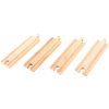 Bigjigs Rail Drevené koľaje Stredne rovné koľaje - 14 cm - 4 ks