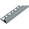 SP15 ukončovacia lišta C ACARA, PVC tm. sivá, 10 mm, 2,5 m