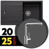 BLANCO SET 10-B 25 ZIA 5 S čierna + MILA chróm