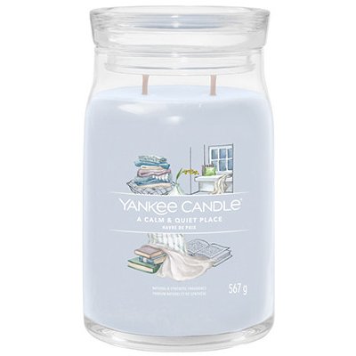 Yankee Candle A Calm & Quiet Place signature svíčka velká 567 g