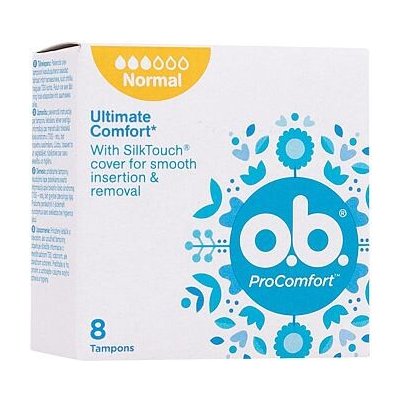 o.b. ProComfort Normal tampony se snadným zaváděním a vyjímáním 8 ks pro ženy