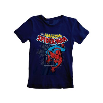 Dětské tričko Marvel|Spiderman: Amazing Spiderman (7-8 let) modrá bavlna