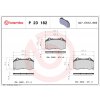 Sada brzdových platničiek, vždy 4 kusy v sade BREMBO P 23 182 (P23182)