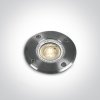 1-LIGHT 69006G Zemné svietidlo 1xGU10 max. 35w, IP67, 230V, nerez, kruh