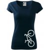 Bicykel na výšku - Dámske tričko Pure - XS ( Tmavomodrá (veľmi tmavá - skoro čierna) )