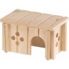 Ferplast drevený domček pre myši SIN 4641 12,5 x 7,5 x 7 cm
