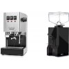 Gaggia New Classic E24, stainless steel + Eureka Mignon Silenzio, BL black
