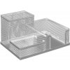 Drôtený organizér stolový, strieborný