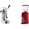 La Pavoni Esperto Abile + Eureka Atom W 75, ferrari red