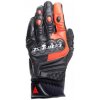 DAINESE rukavice CARBON 4 SHORT black/fluo red - 3XL