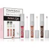 Parisax Perfect Lips Demi-Mat Rouge Obsession lesk na pery 6 g + Demi-Mat Scarlett lesk na pery 6 g + Demi-Mat Velvet lesk na pery 6 g kozmetická sada