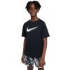 Chlapčenské tričká Nike Kids Dri-Fit Multi+ Top - black/white - Čierny (M)