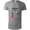 Volejbal volá - Tričko z organickej bavlny - 3XL ( Starostrieborná )