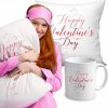 DARČEK NA WALENTYNKI Happy Valentine's Day SÚPRAVA Vankúš + Hrnček S POTLAČOU