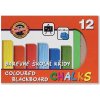 Farebné školské kriedy / sada 12 ks (školské potreby KOH-I-NOOR)