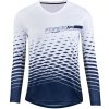 Force MTB ANGLE bielo-modrý dámsky cyklodres - dl.rukáv - XS