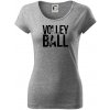 Volleyball nápis - Dámske tričko Pure - M ( Tmavosivý melír )