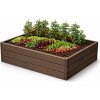 Prosperplast Vyvýšený záhon BASE WOODY hnedý 75,6 cm
