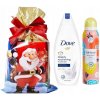 Dove Nourishing Secrets Renewing sprchový gél Glowing Ritual 250 ml + telové mlieko Glowing Ritual 250 ml + masážny valček na tvár darčeková sada