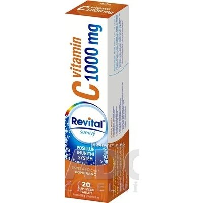 Revital vitamín C 1000 mg šumivý tbl eff s príchuťou pomaranč 20 ks