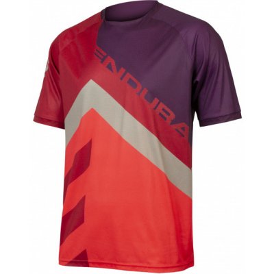 Endura SingleTrack Print Tee LTD pomegranate