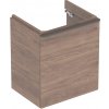 GEBERIT Skrinka Smyle Square pod umývadlo s 1 dvierkami,orech, 500.366.JR.1