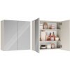 TP Living Závesná kúpeľňová skrinka so zrkadlom POLA 2DL kašmírová