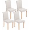 Design-Shop Inn nohy natura Krémová 4 ks