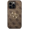Guess PU 4G Metal Logo iPhone 15 Pro Max, hnedé
