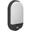 ORNO Záhradné svietidlo s PIR senzorom 10W, 800LM, 4000K, IP54, čierne [AD-OP-6110BLPMR4]