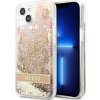 Guess iPhone 13 mini hardcase Paisley Liquid Glitter zlaté