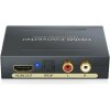 Xput HDMI splitter (extraktor) pre HDMI video a RCA R/L alebo SPDIF audio, podpora 5.1 DTS HDMI to HDMI with audio