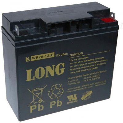 Trakčná batéria Long 12V 20Ah olovený akumulátor DeepCycle AGM F3 (WP20-12IE) (PBLO-12V020-F3AD)