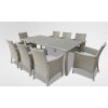Chomik Záhradná súprava stola a 8 stoličiek Firro, sivá