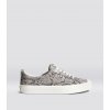 OCA Low Snake Skin Print Leather Sneaker